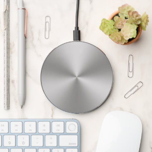 Do It Yourself Brushed Metal Look Wireless Charger