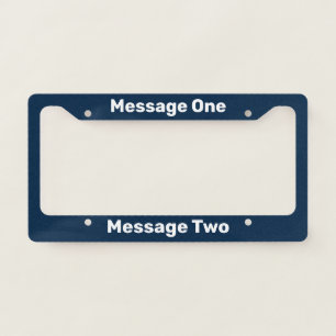 Do It Yourself Dark Blue License Plate Frame