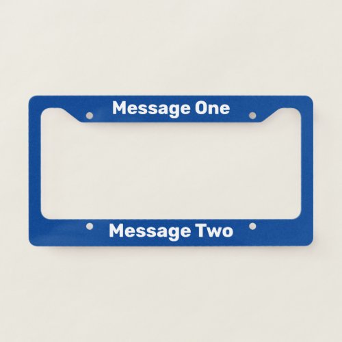 Do It Yourself Deep Blue License Plate Frame