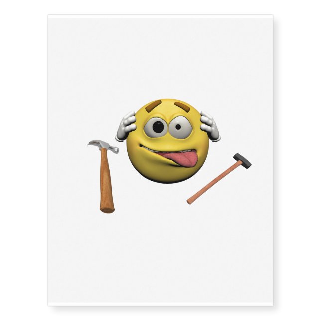 Do it yourself emoticon temporary tattoos (Front)