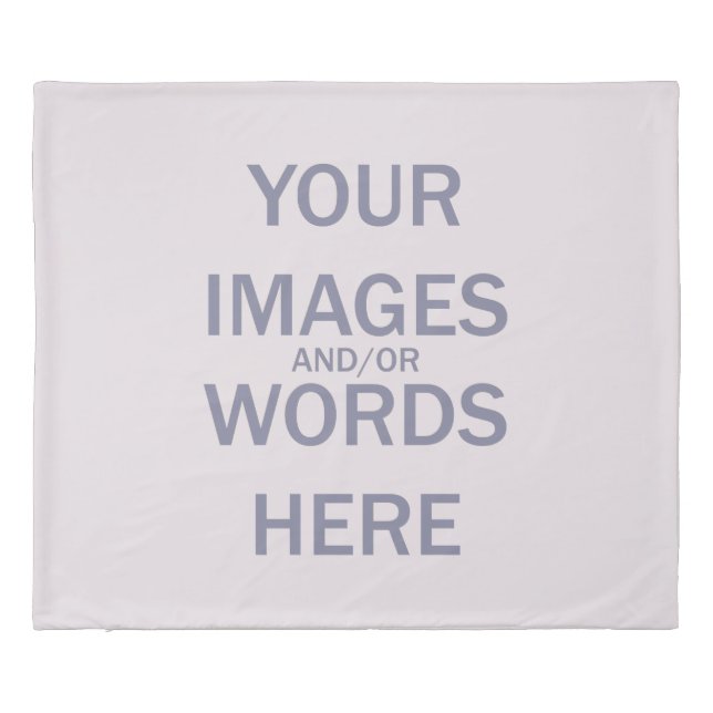 Do It Yourself - King Douvet Cover (Back)