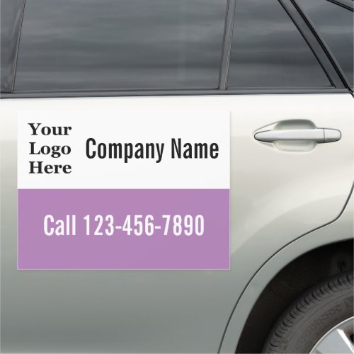 Do It Yourself Lavender Ad  Your Logo Here Car Magnet