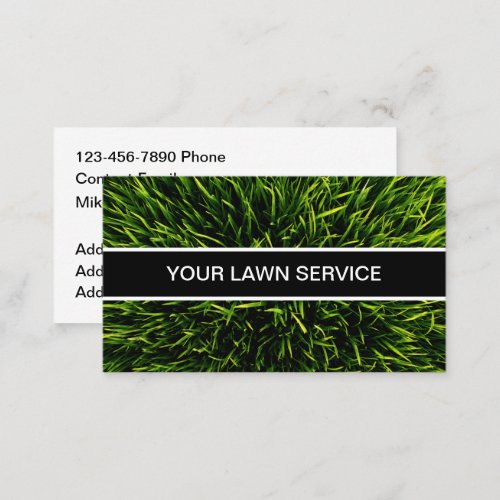 Do It Yourself Lawn Service Business Cards
