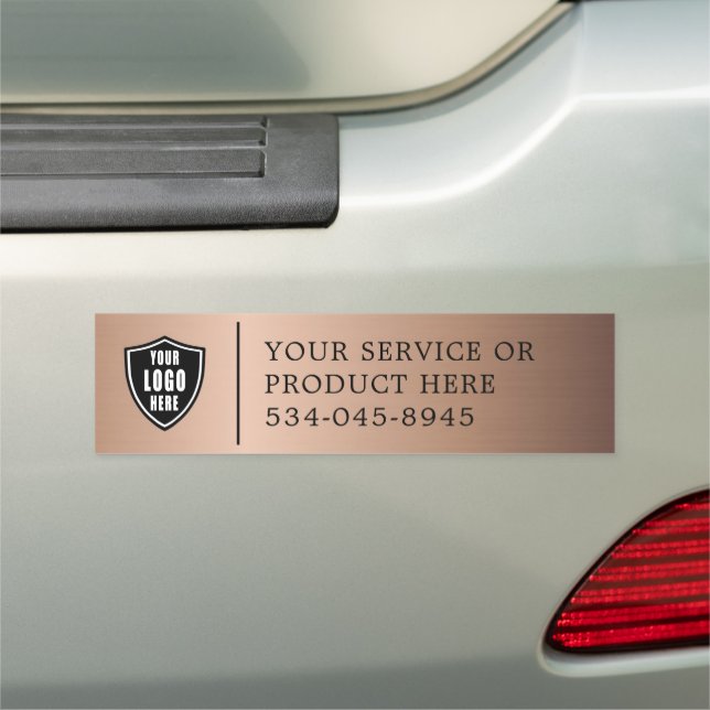 Do It Yourself Mobile Ad | Your Logo Here Car Magn Magnet (In Situ)