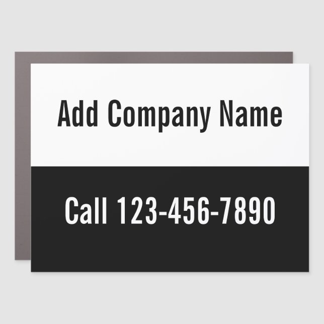 Do It Yourself Mobile Advertisement Car Magnet (Front)