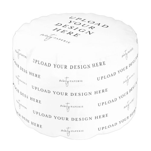 Do It Yourself Round Pouf Ottoman 