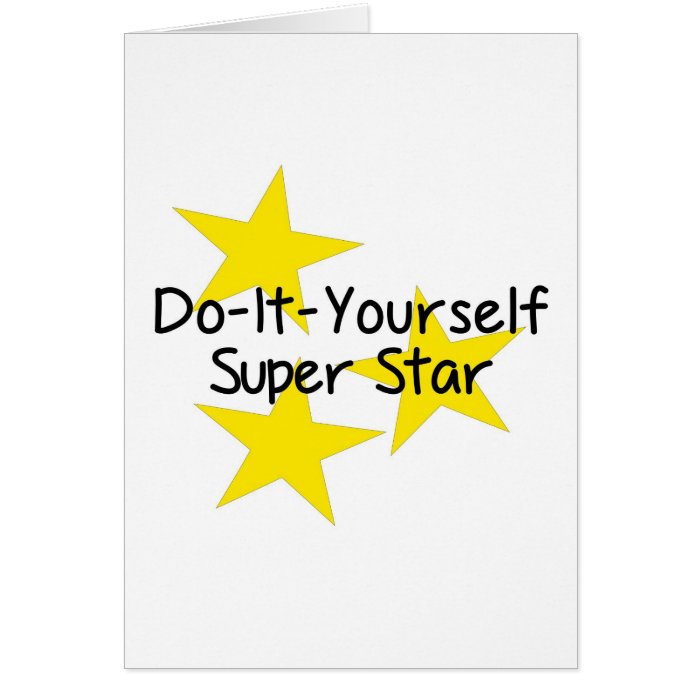 Do It Yourself Super Star Greeting Cards