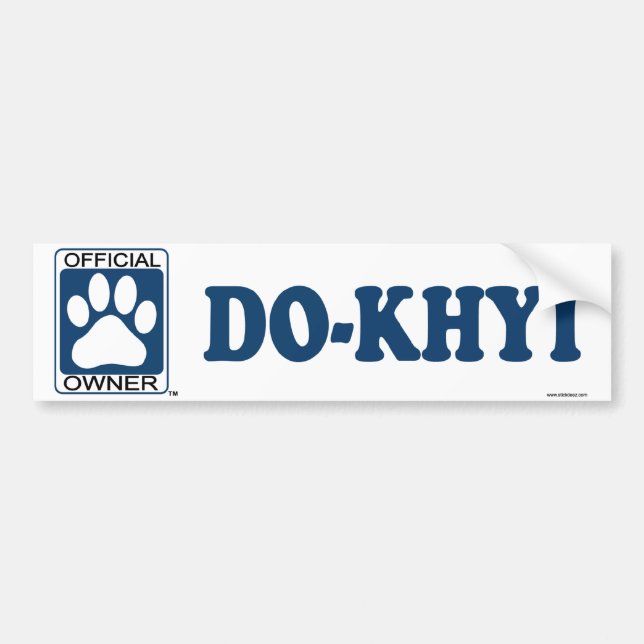 Do-Khyi Blue Bumper Sticker (Front)