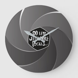 Do less with more focus large clock