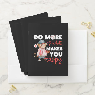 Do More of What Makes You Happy - Baseball Pocket Folder