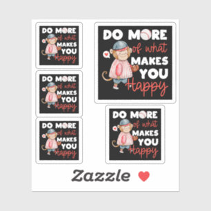 Do More of What Makes You Happy - Baseball Sticker