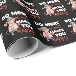 Do More of What Makes You Happy - Baseball Wrapping Paper