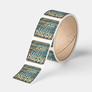 Do More Of What Makes You Happy Quote Square Sticker