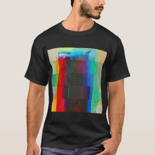 Do More on Electric Starlight Glitch Digital Art T-Shirt