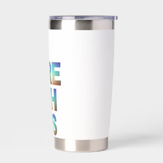 Do More With Less Minimalist Motivational Gradient Insulated Tumbler