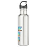 Do More With Less Minimalist Motivational Gradient Stainless Steel Water Bottle