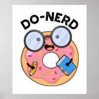 Do-nerd Funny Nerdy Donut Pun