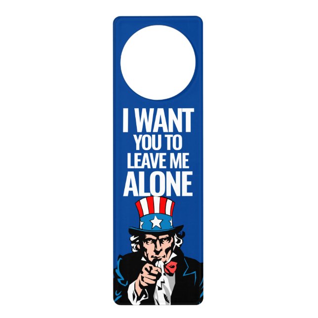 Do No Disturb Uncle Introvert Hanger (Front)