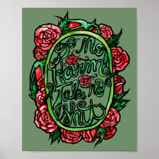 Do No Harm take no SH Pagan Wiccan Art Poster