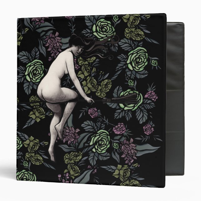 Do No Harm Witch and Broom Witchy                  3 Ring Binder (Front/Inside)