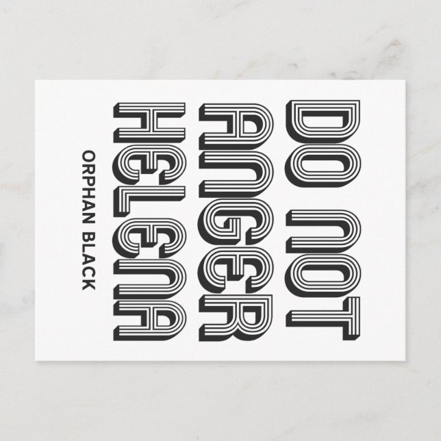 Do Not Anger Helena Postcard (Front)