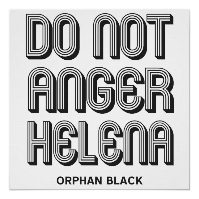 Do Not Anger Helena Poster (Front)