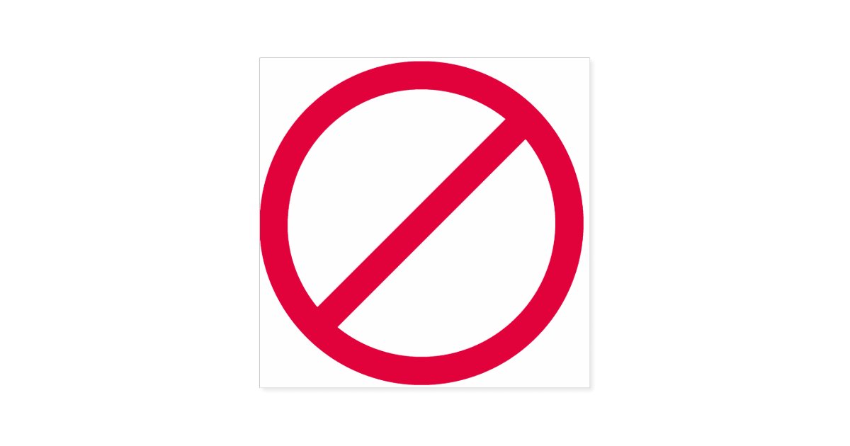 Circle With Slash Symbol