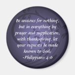 Do Not Be Anxious Christian Bible Verse Quote Magnet