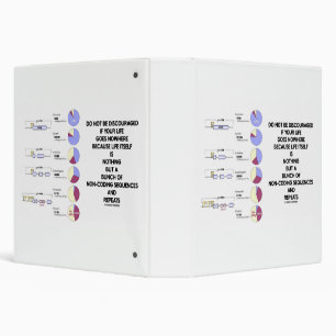 Do Not Be Discouraged Life Non-Coding Sequences 3 Ring Binder