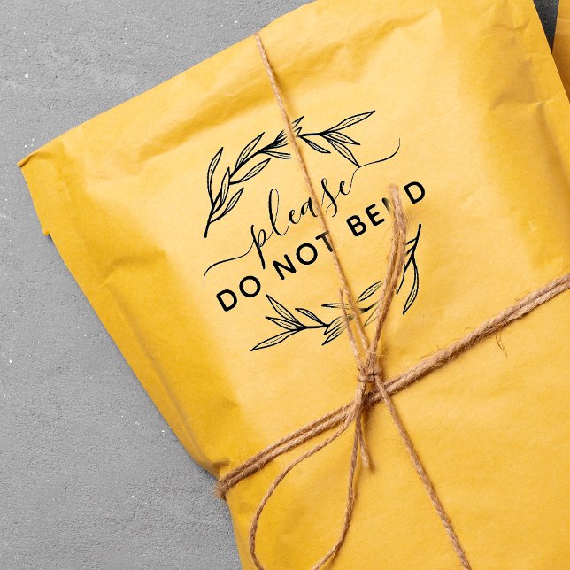 Do Not Bend Laurel Leaves Rubber Stamp (Do Not Bend Laurel Leaves Rubber Stamp)