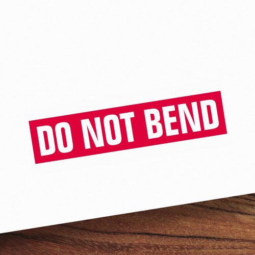 Do not bend self_inking stamp
