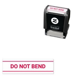 Do Not Bend Text Template Self-inking Stamp