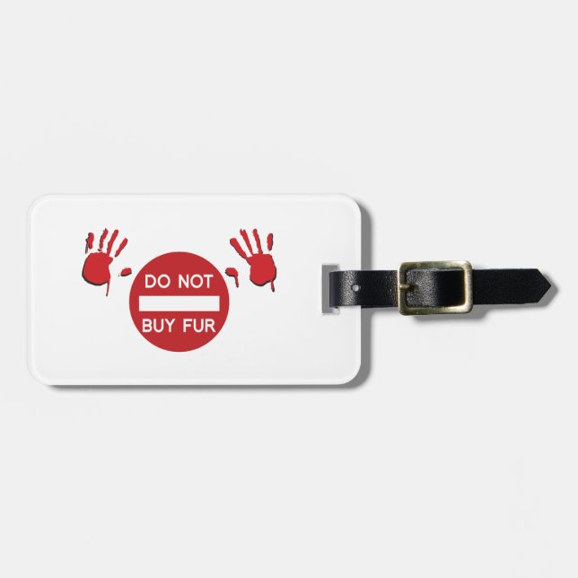 Do not buy Fur Luggage Tag (Front Horizontal)