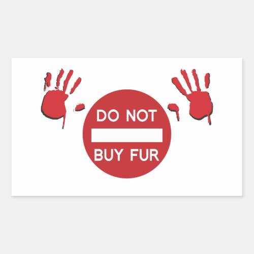 Do not buy Fur Rectangular Sticker