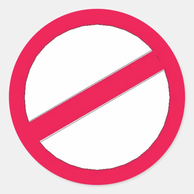 DO NOT ..... CLASSIC ROUND STICKER (Front)