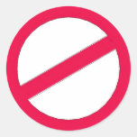 DO NOT ..... CLASSIC ROUND STICKER