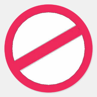 DO NOT ..... CLASSIC ROUND STICKER