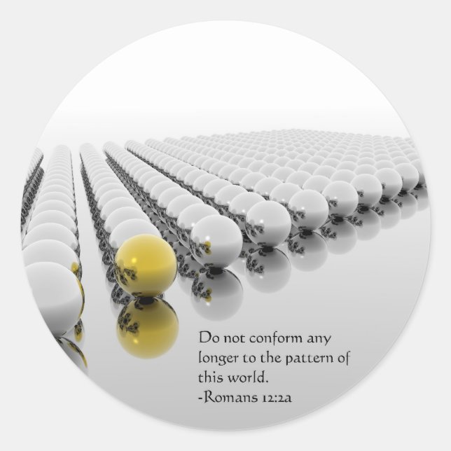 Do Not Conform Classic Round Sticker (Front)