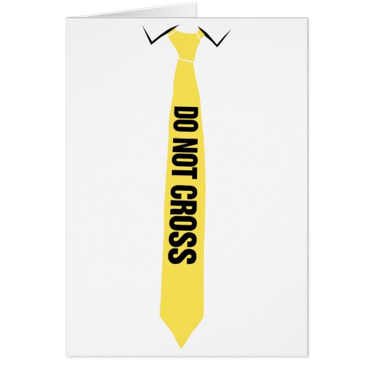 Do Not Cross Card (Front)