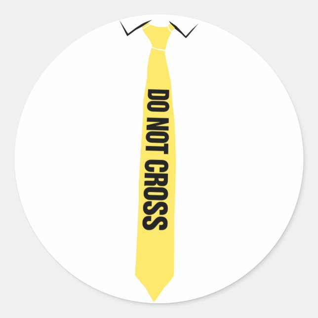 Do Not Cross Sticker (Front)