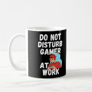Do not distrub gamer at work coffee mug
