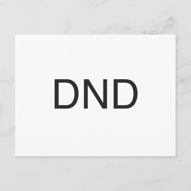 do not disturb.ai postcard (Front)