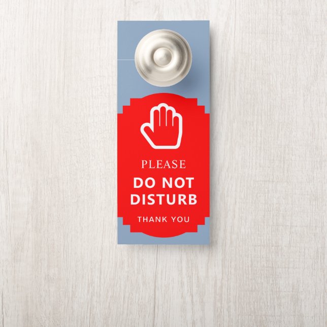 Do Not Disturb and Welcome Reversible Door Hanger (On Knob)