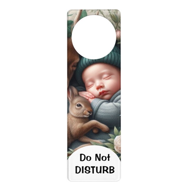 Do Not Disturb Baby Sleeping Door Hanger (Front)