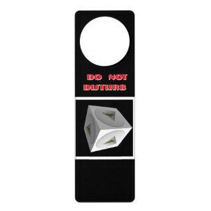 Do Not Disturb Balanced Cube Acrylic Door Hanger