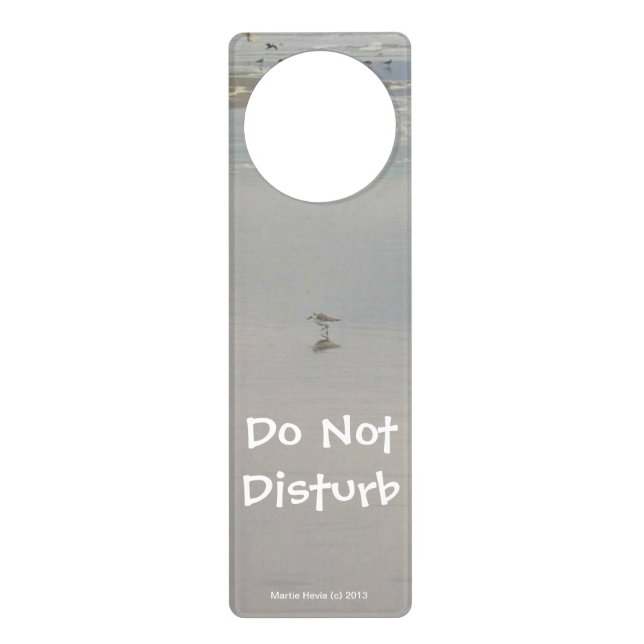 Do Not Disturb Beach (Personalize) - Door Hanger (Front)