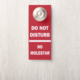 Do Not Disturb Bilingual English Spanish Door Hanger