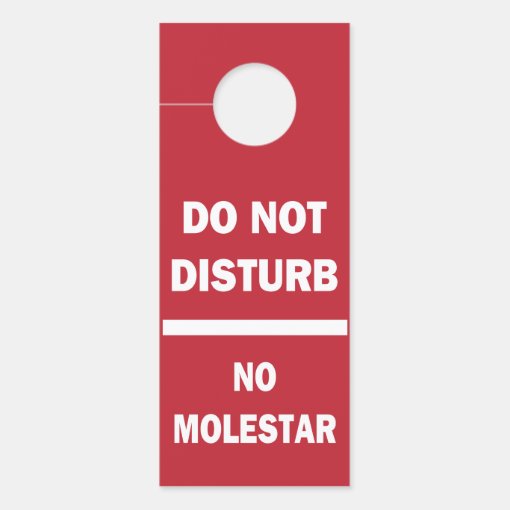 Do Not Disturb Bilingual English Spanish Door Hanger | Zazzle