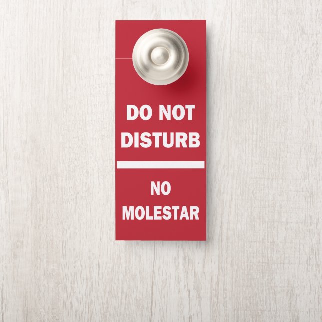 Do Not Disturb Bilingual English Spanish Door Hanger (On Knob)