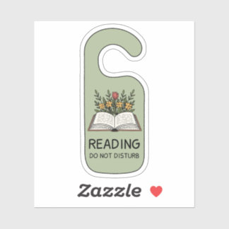 Do Not Disturb Book Lover Bookish Reading  Sticker